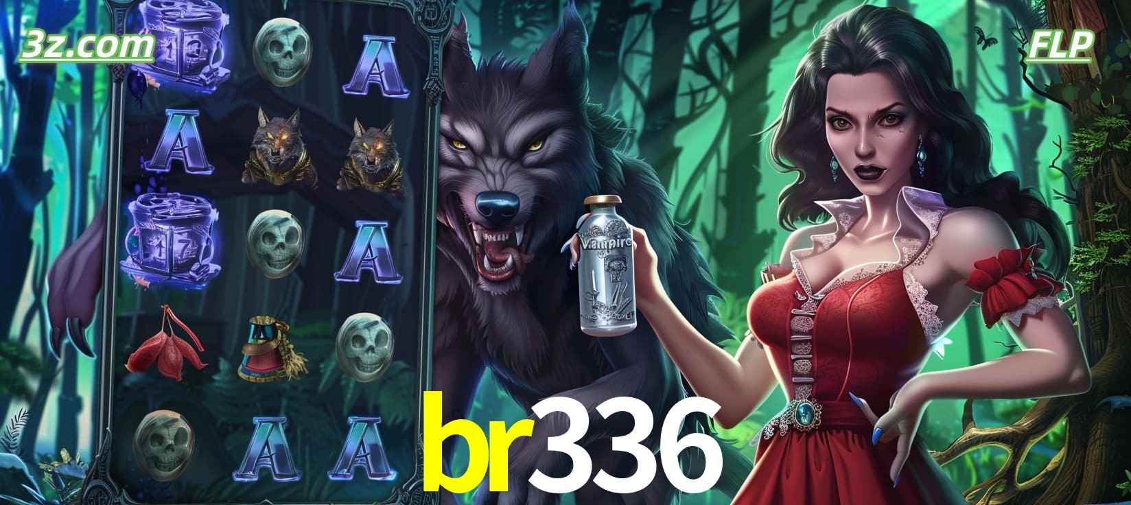 Slots online tema de lobisomem e vampira no br336 cassino Brasil