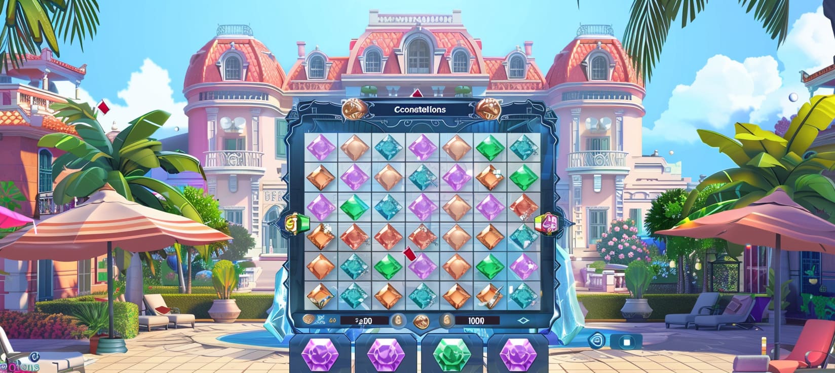 br336 Constellations slot game cassino online com pedras preciosas